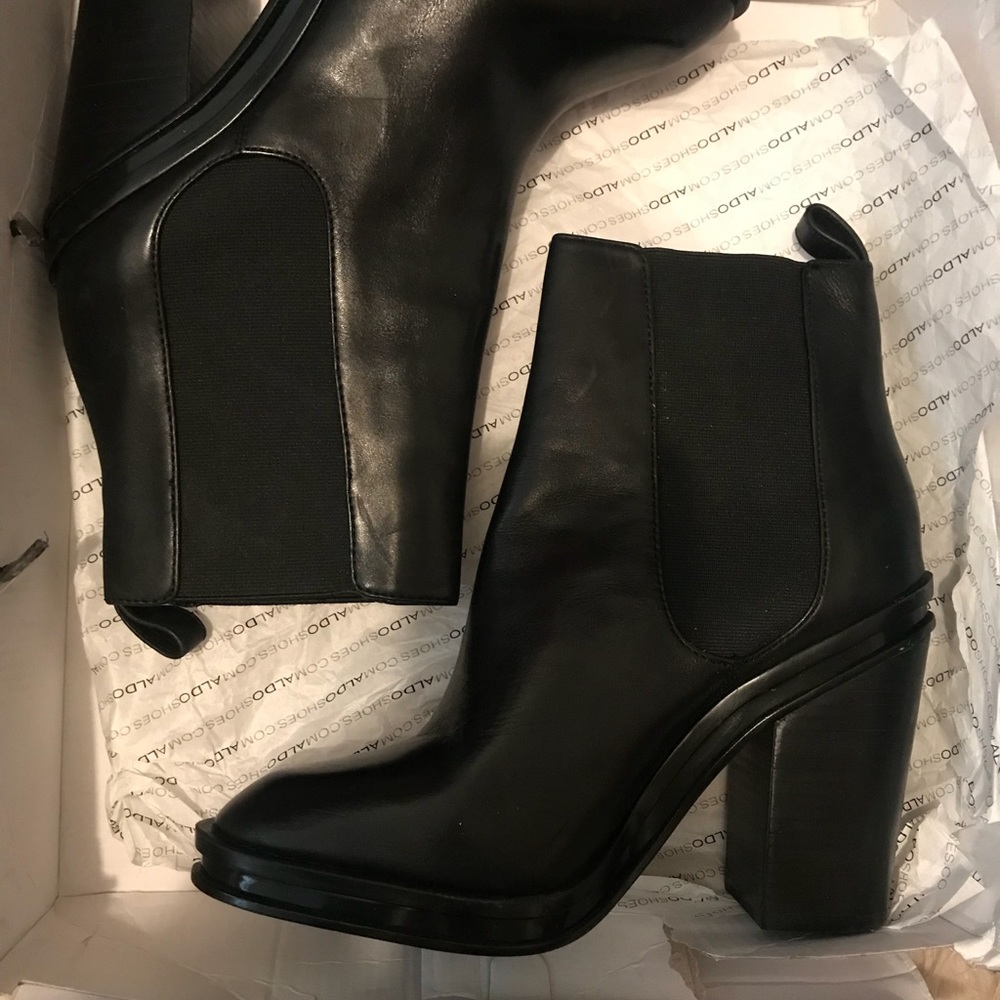 Black Aldo Booties